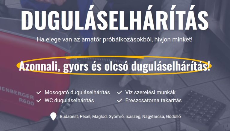 dugulás Gödöllő